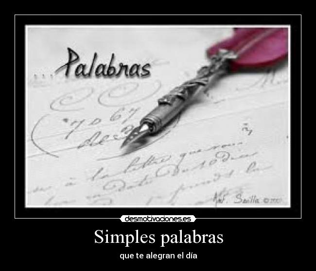 Simples palabras - 