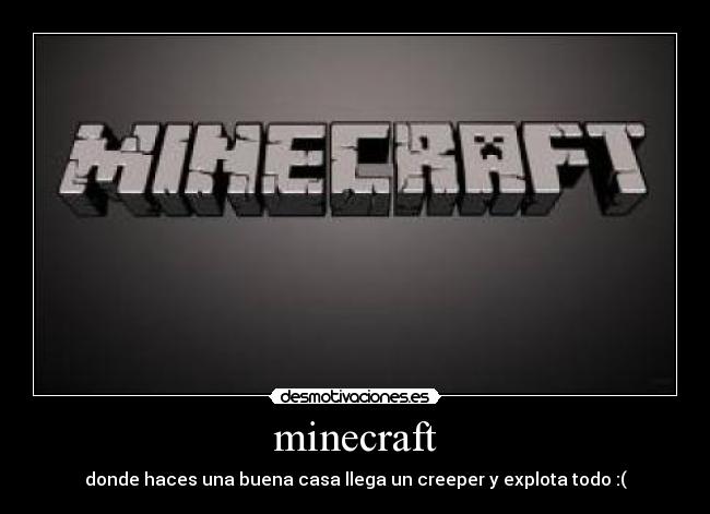 carteles creeper desmotivaciones