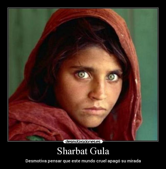 Sharbat Gula - Desmotiva pensar que este mundo cruel apagó su mirada