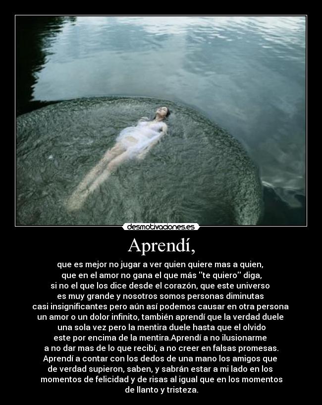 Aprendí, - 