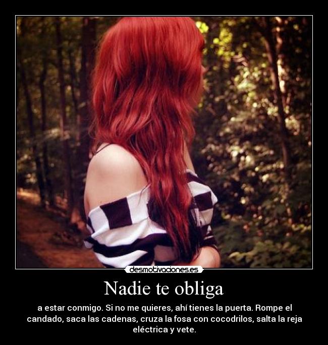 carteles obligar cancado reja electrico puerta cocodrilos fosa amor pelirojo desmotivaciones