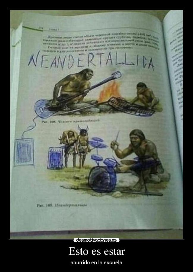 Esto es estar - aburrido en la escuela.