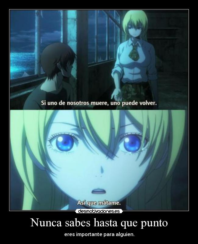 Nunca sabes hasta que punto - 