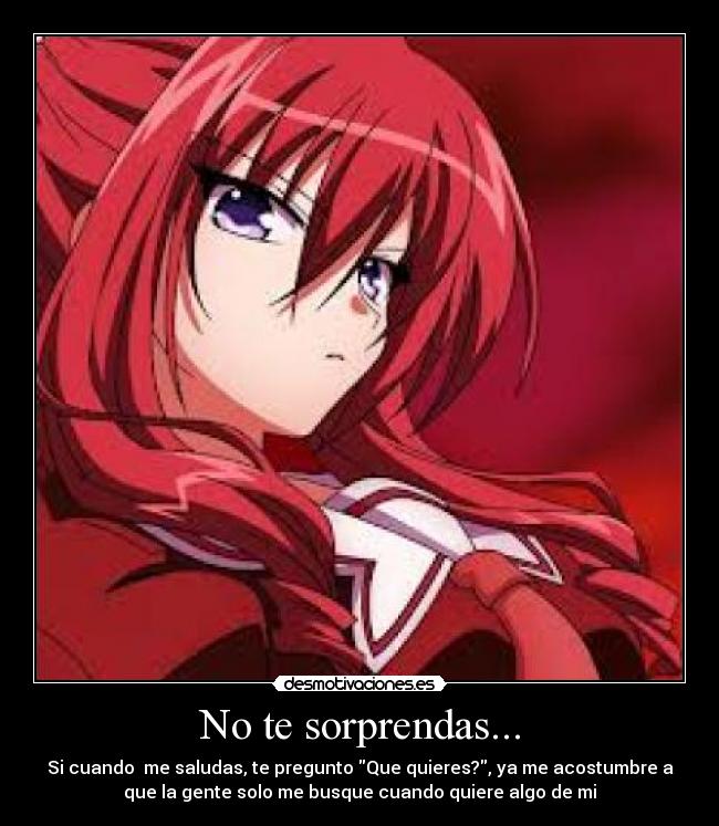 No te sorprendas... -