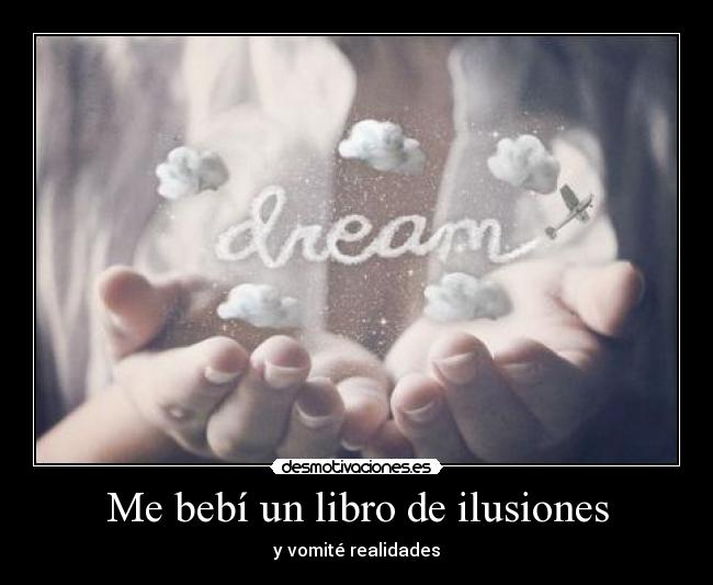Me bebí un libro de ilusiones - y vomité realidades