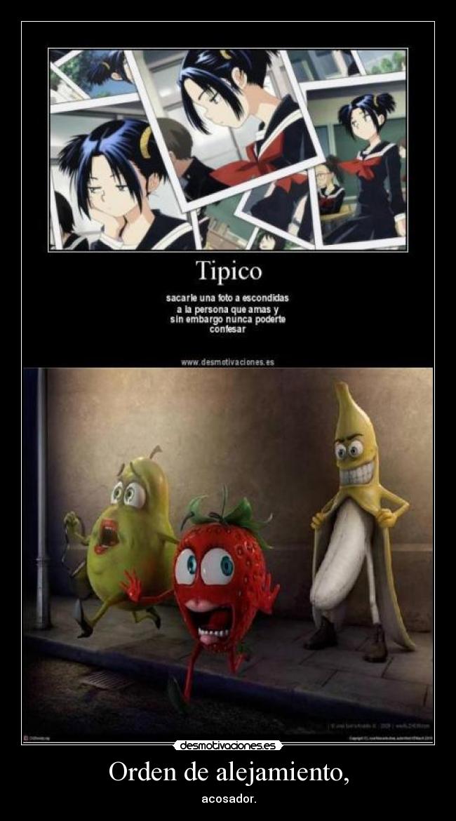 Orden de alejamiento, - acosador.