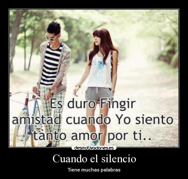 Cuando el silencio - Tiene muchas palabras