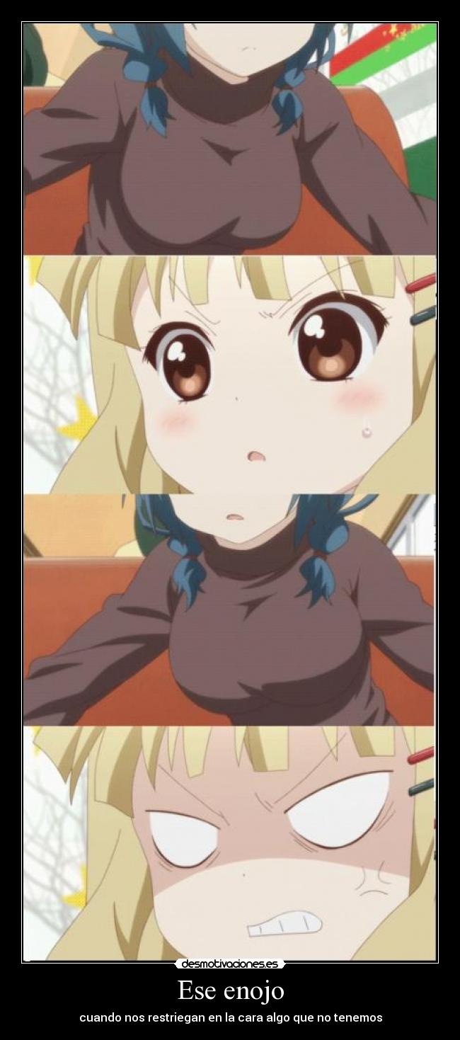 carteles anime shinigamisempai yuru yuri sakurako omuro himawari furutani pechos grandes restregar cara desmotivaciones