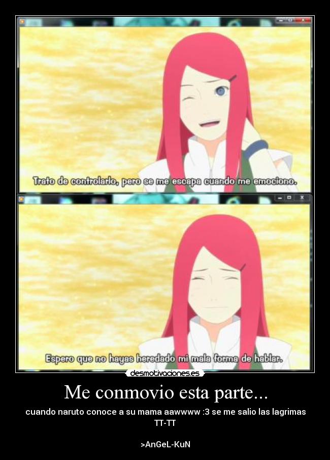 Me conmovio esta parte... - 