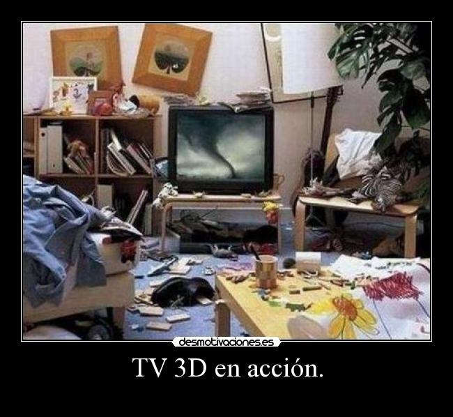 TV 3D en acción. -