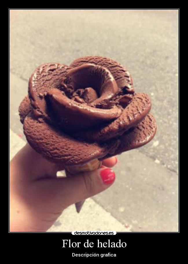 Flor de helado - Descripción grafica