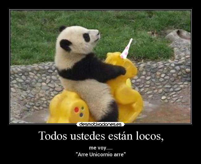 Todos ustedes están locos, - 