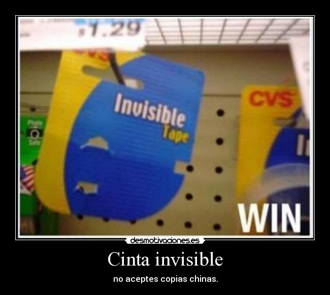 Cinta invisible - no aceptes copias chinas.