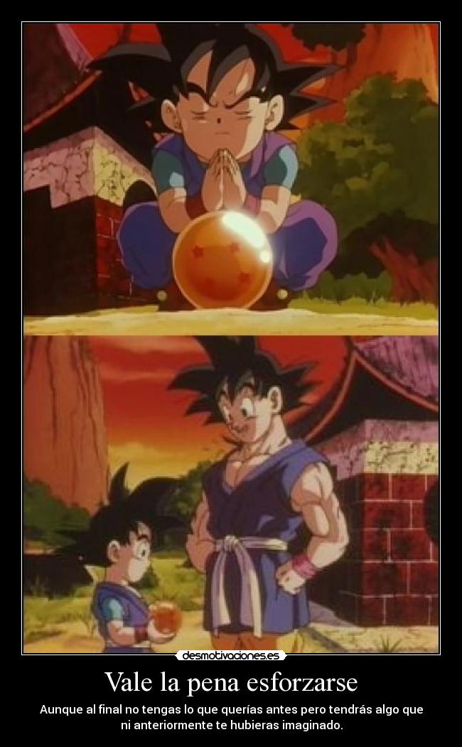 carteles dragon ball especial goku goku monte paezu esfera cuatro estrellas desmotivaciones