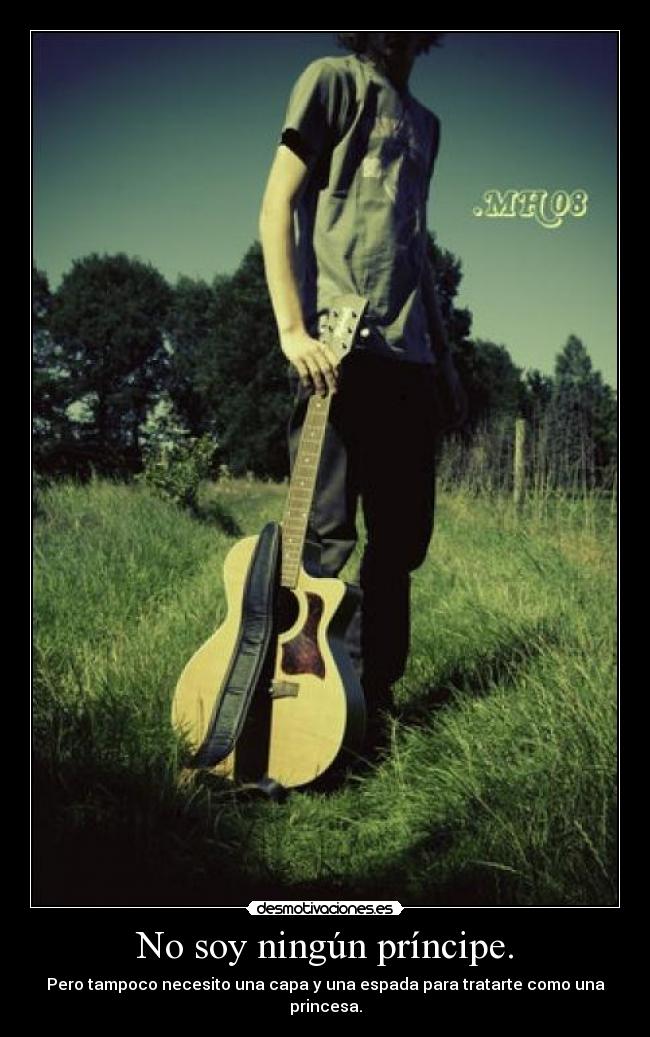 No soy ningún príncipe. -