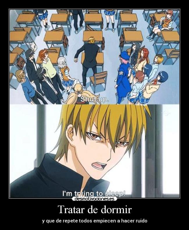 Tratar de dormir -