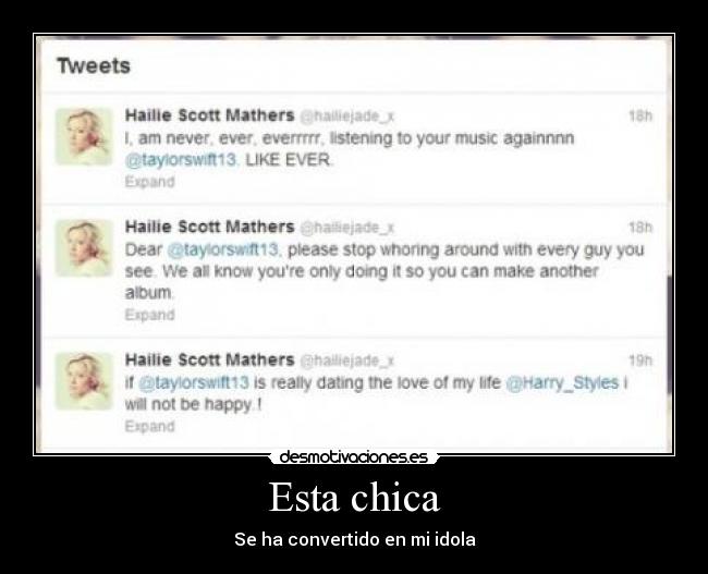 Esta chica - Se ha convertido en mi idola