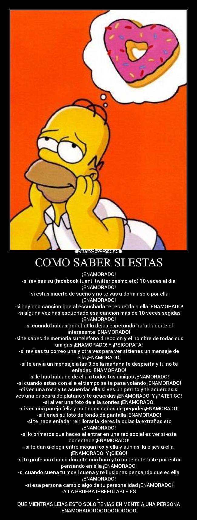 carteles saber estas enomorado desmotivaciones