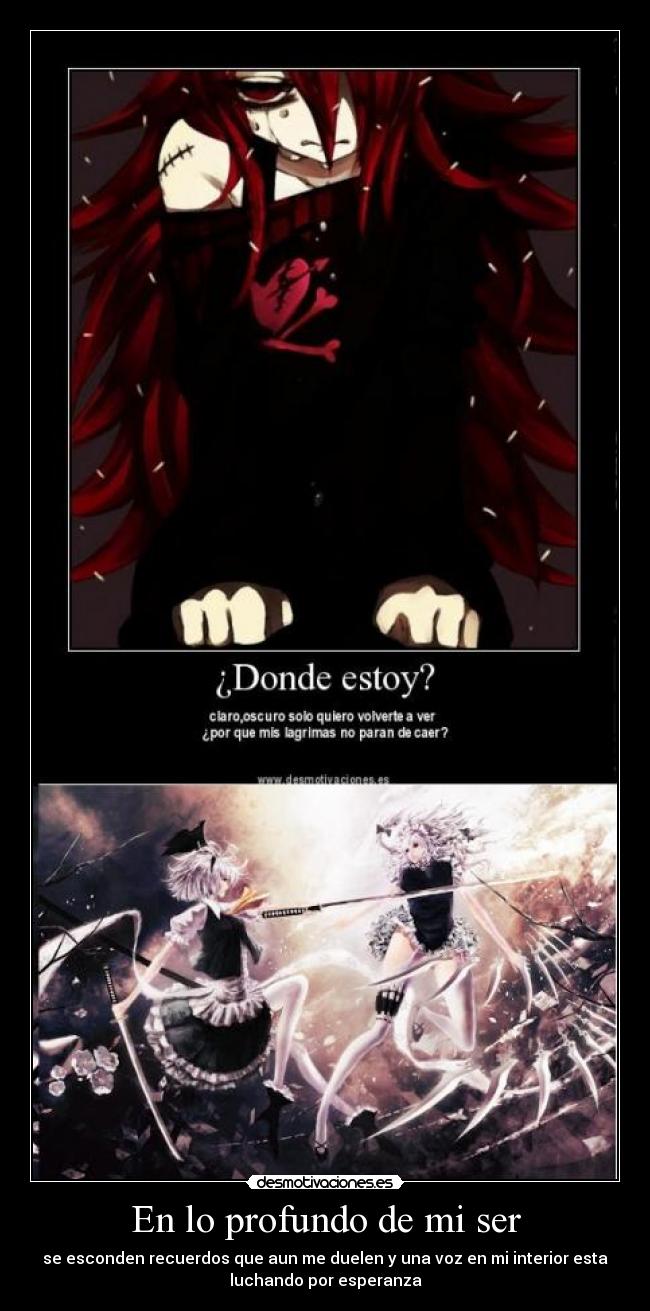 En lo profundo de mi ser -