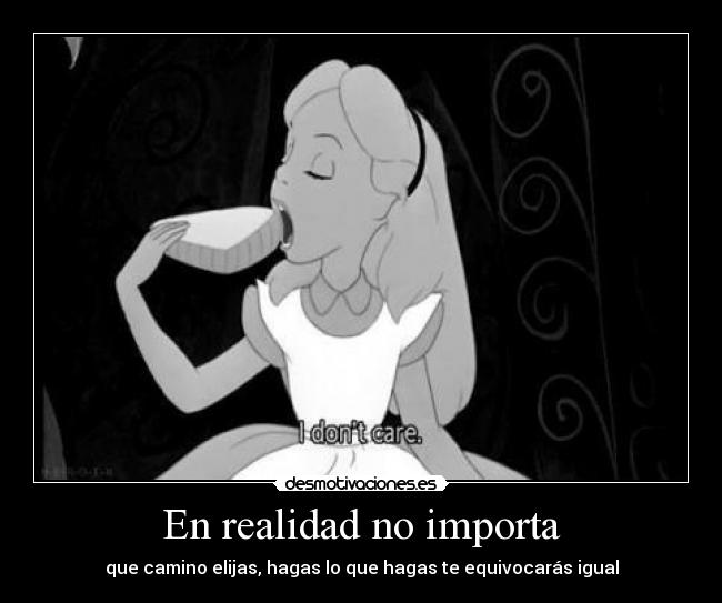 En realidad no importa - 