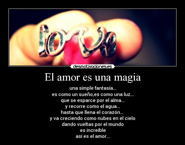 El amor es una magia -