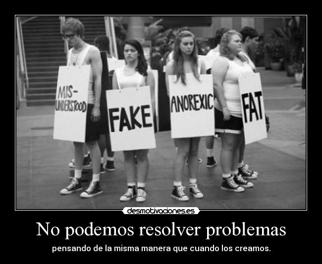 No podemos resolver problemas - 