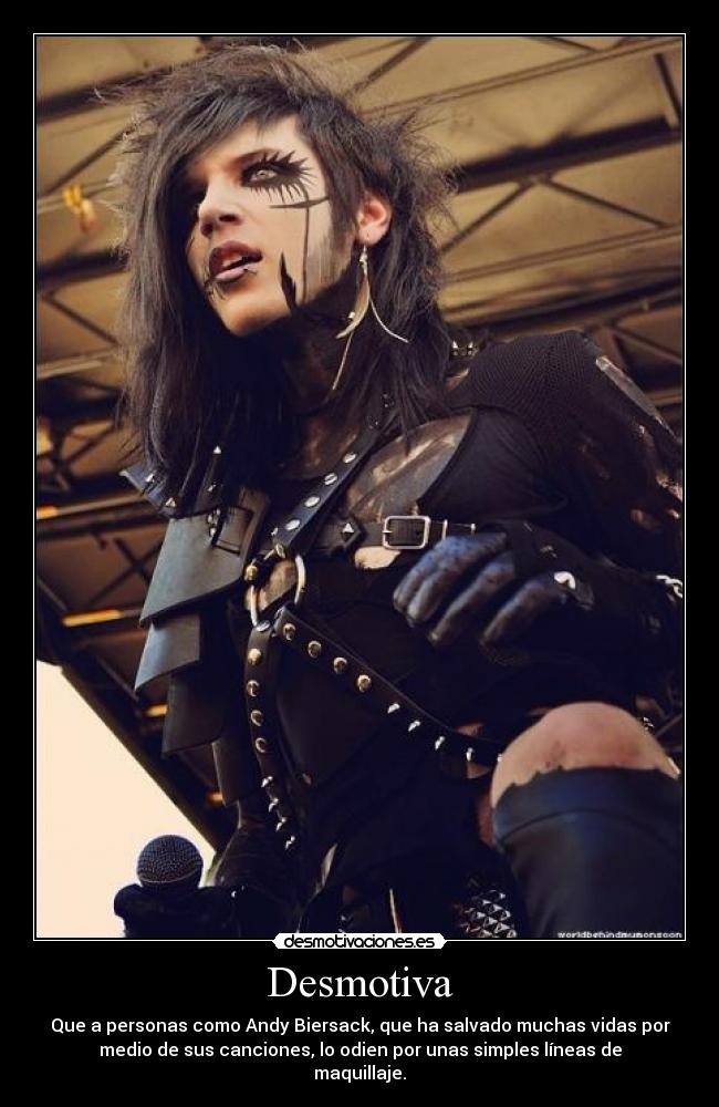 carteles andy biersack black veil brides desmotivaciones