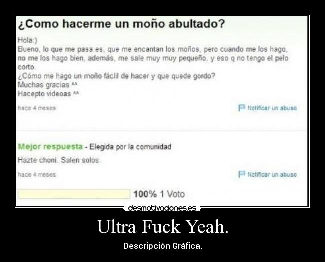 Ultra Fuck Yeah. - Descripción Gráfica.