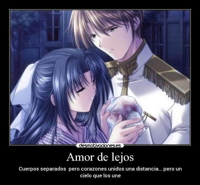 Amor de lejos - Cuerpos separados pero corazones unidos una distancia... pero un cielo que los une