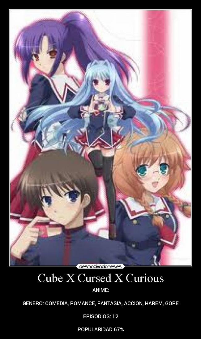 carteles anime cube cursed curious desmotivaciones