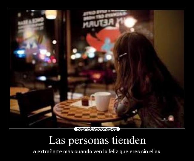 Las personas tienden -