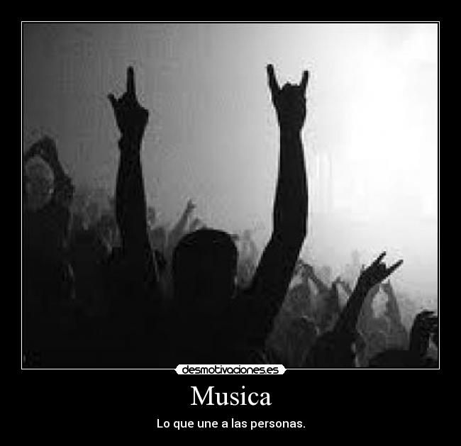 Musica - Lo que une a las personas.