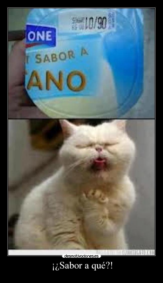 ¡¿Sabor a qué?! -
