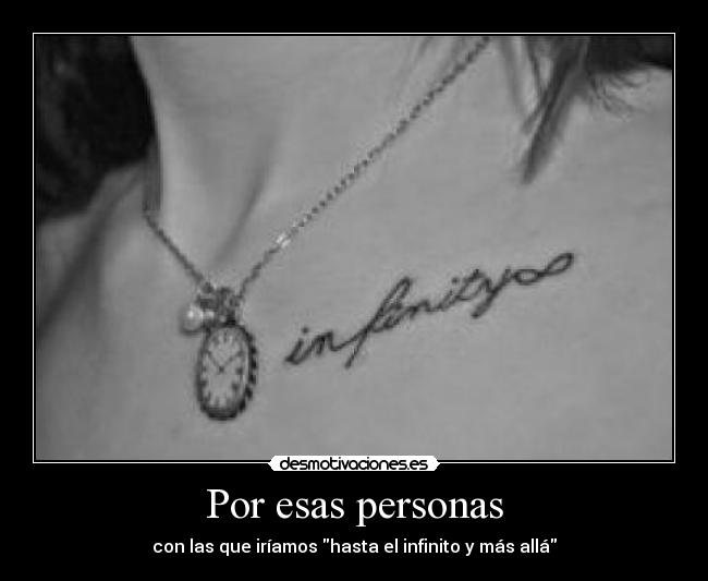 Por esas personas -