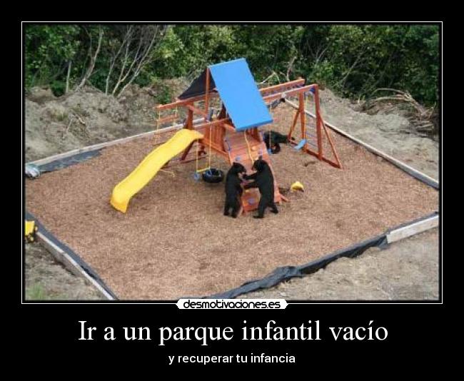 Ir a un parque infantil vacío - 