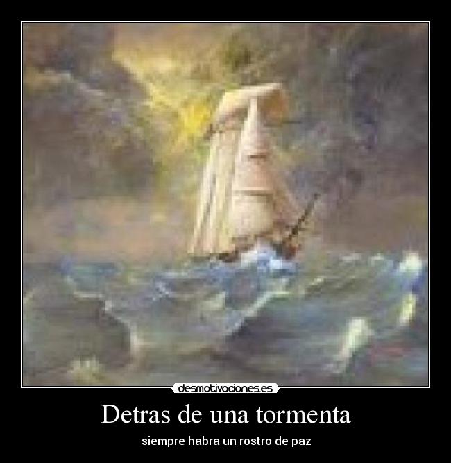 Detras de una tormenta -