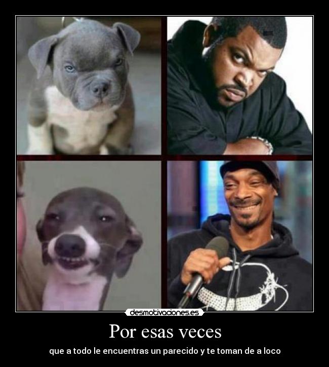 Por esas veces - que a todo le encuentras un parecido y te toman de a loco