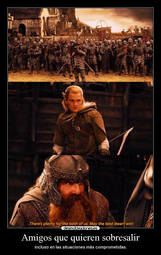 Amigos que quieren sobresalir -