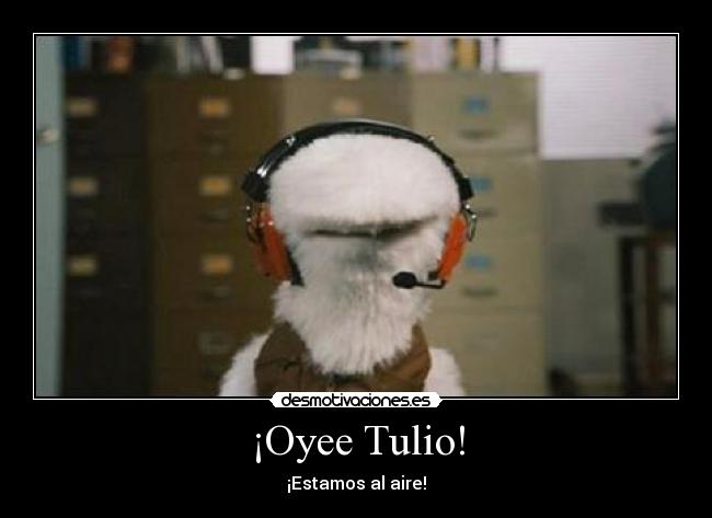 ¡Oyee Tulio! -