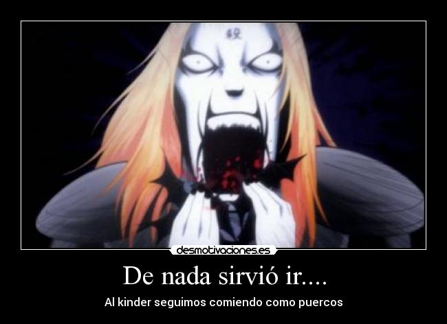 carteles kinder dmc detroit metal city anime otaku modales desmotivaciones