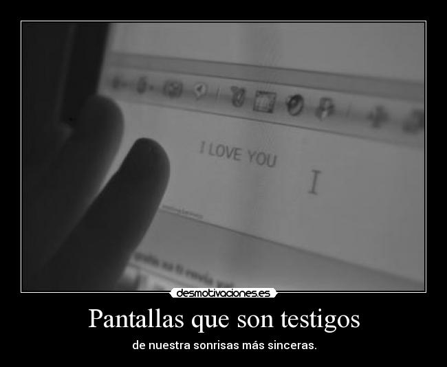 Pantallas que son testigos -