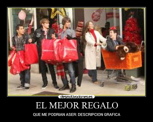 EL MEJOR REGALO - QUE ME PODRIAN ASER: DESCRIPCION GRAFICA