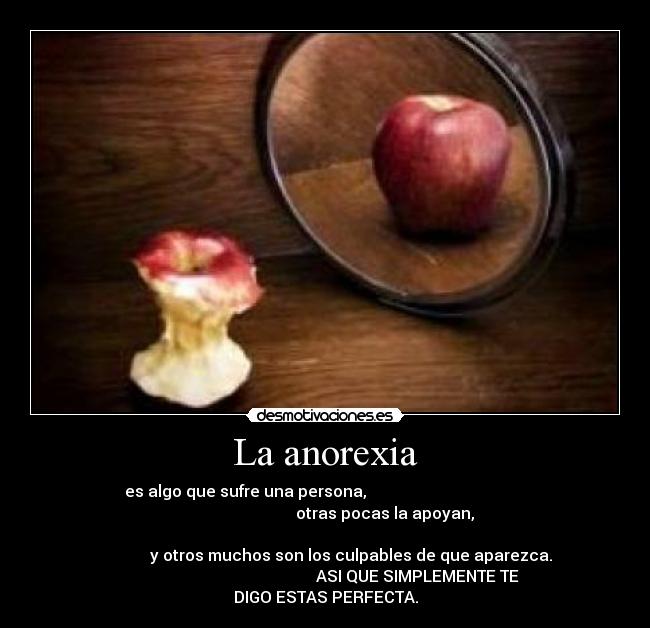 La anorexia -