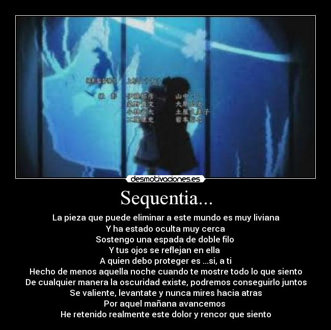 carteles sequentia ending eyes traduccion anime desmotivaciones