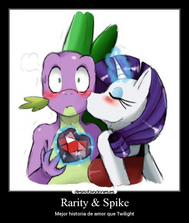 Rarity & Spike - Mejor historia de amor que Twilight