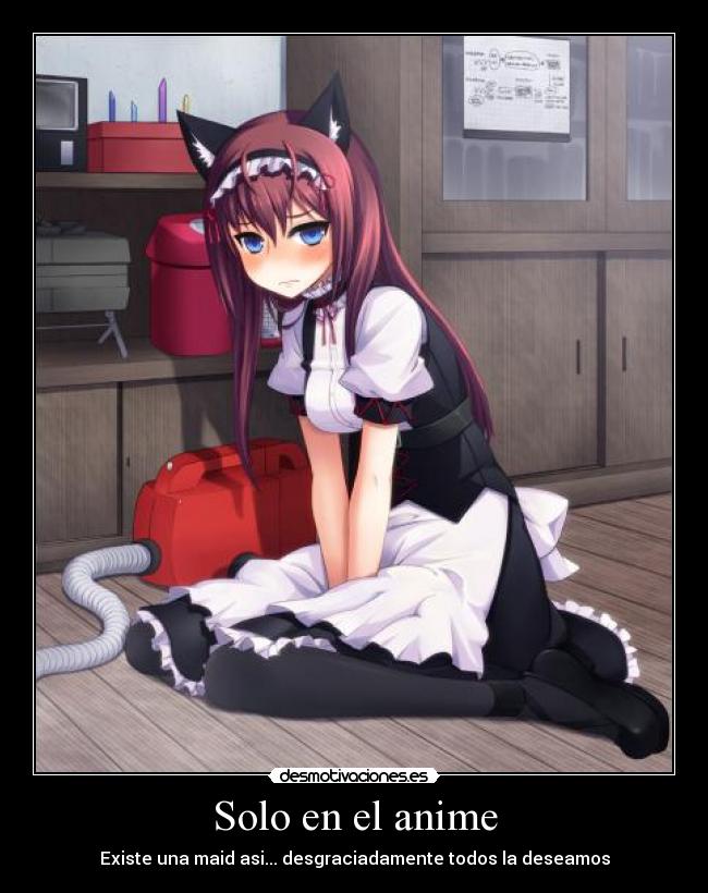 Solo en el anime - Existe una maid asi... desgraciadamente todos la deseamos
