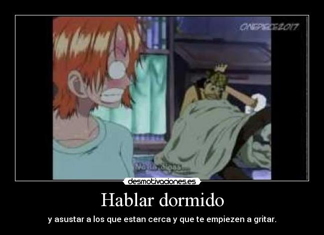 Hablar dormido -