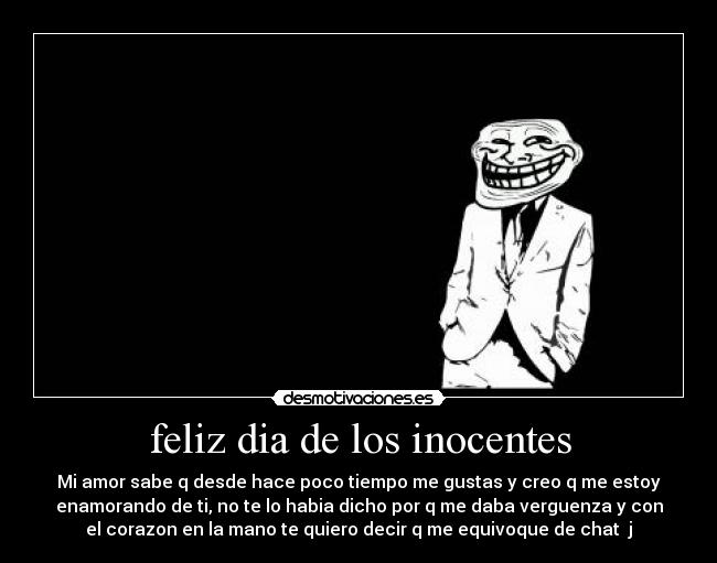 feliz dia de los inocentes -
