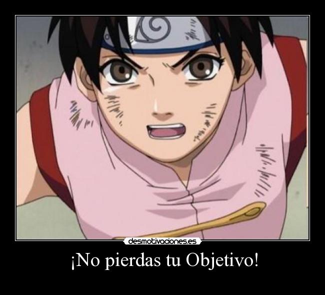 carteles frases los personajes naruto tenten ten ten tenten desmotivaciones