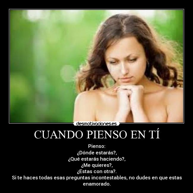 CUANDO PIENSO EN TÍ -